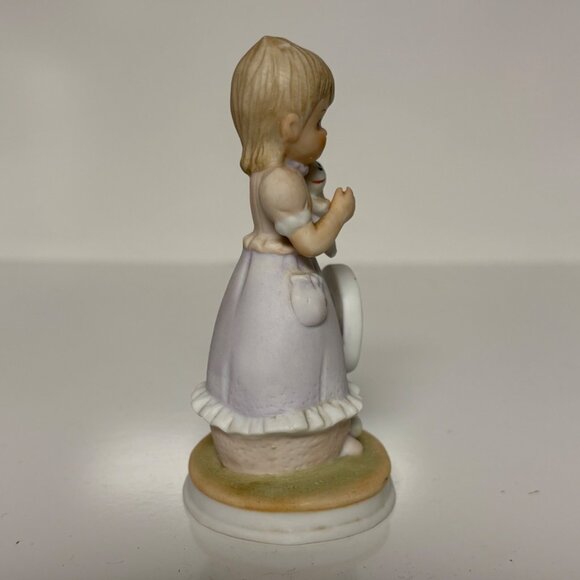 Lefton Christopher Collection Birthday Girl Figurine #034481 Age 9 1983 Vintage - Picture 2 of 8